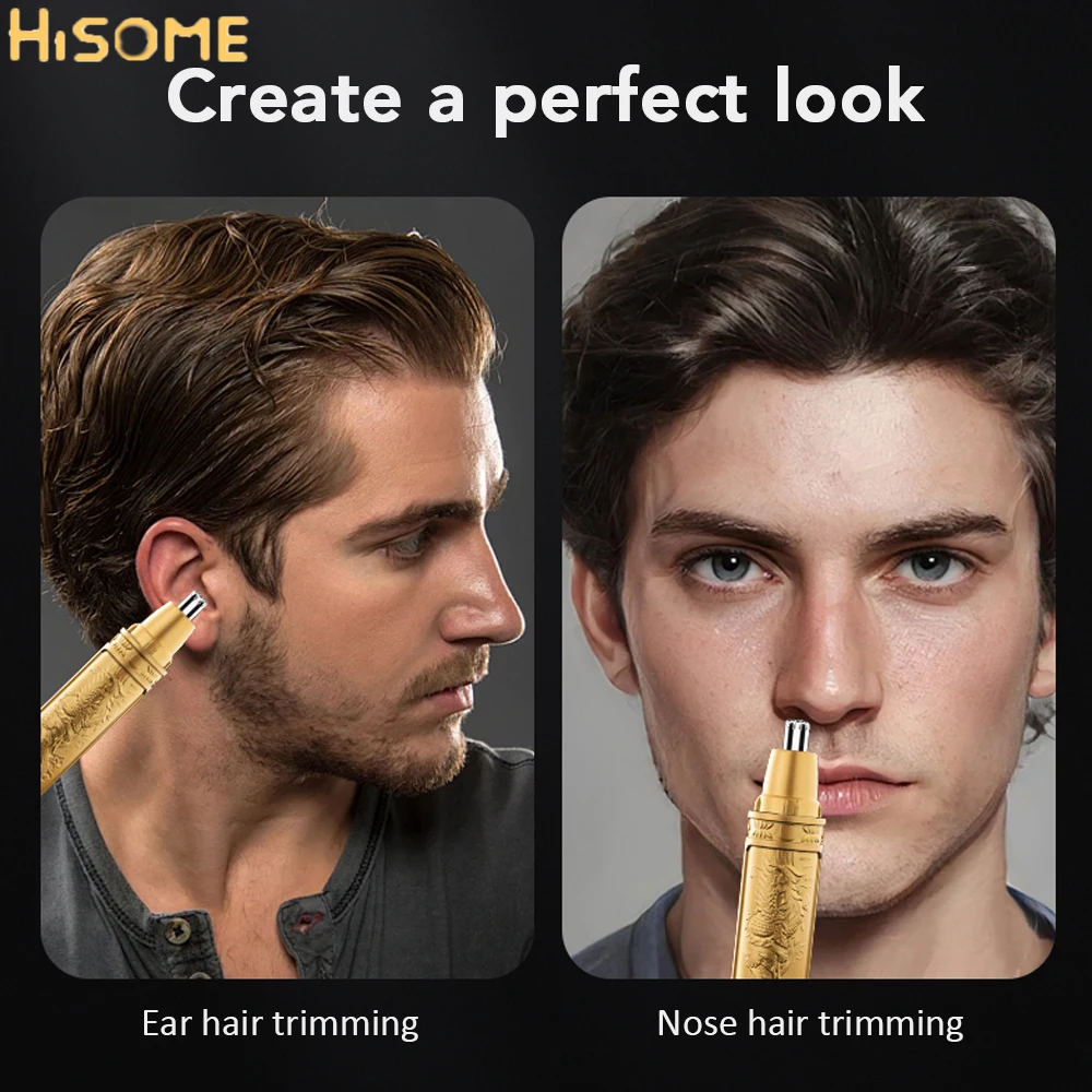 Golden Dragon And Phoenix Electric Nose Hair Trimmer Clear Nostrils Small And Convenient Washing