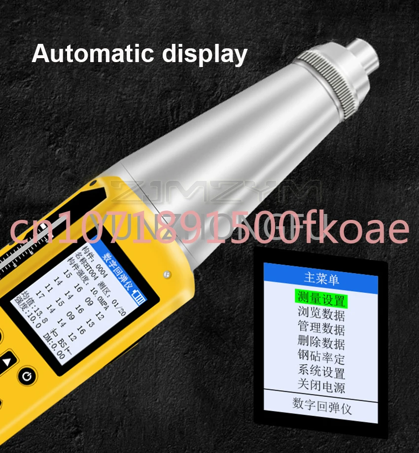 Concrete Nondestructive Instrument HD-225D Digital Rebound Hammer Portable Concrete Strength Tester Resiliometer Test Equipment