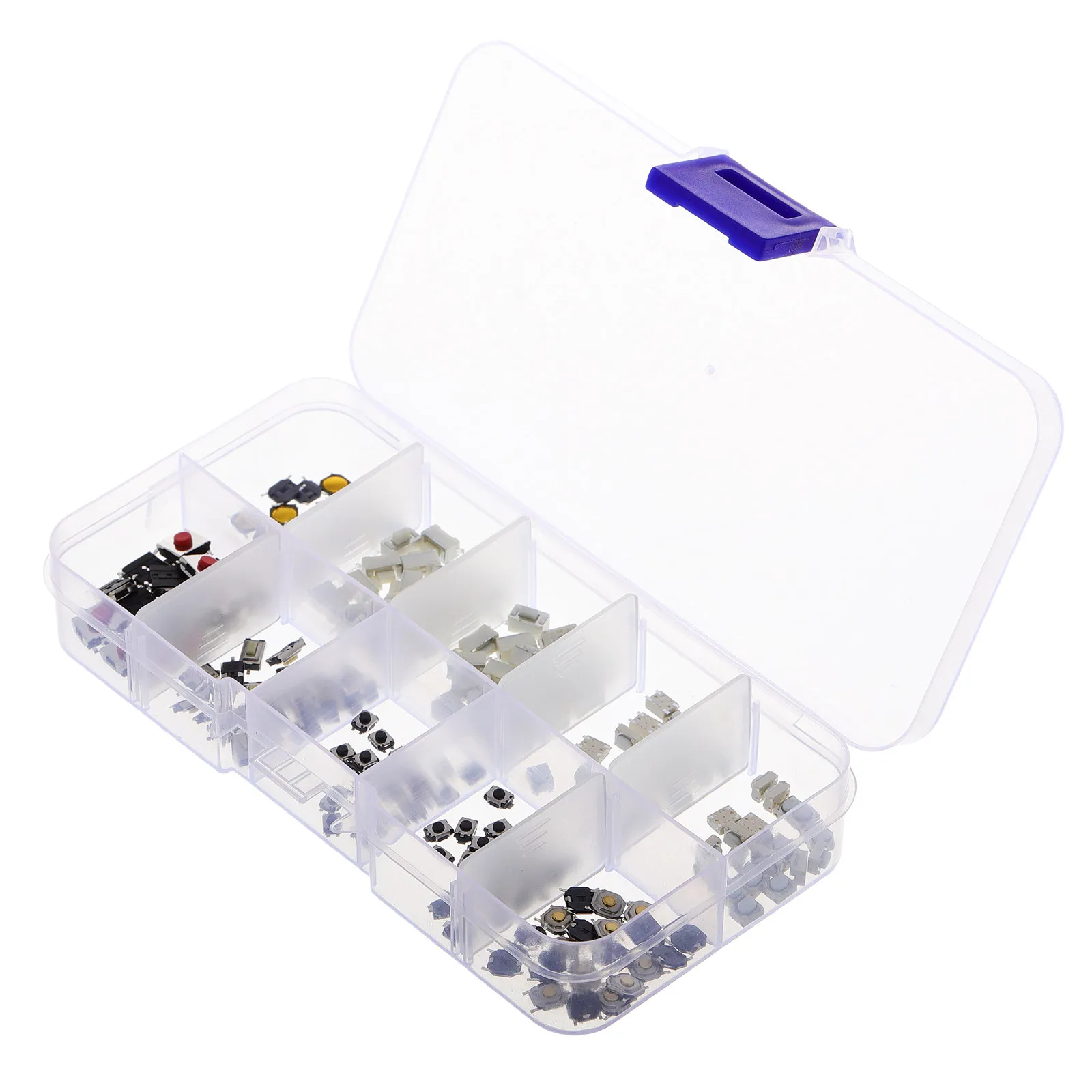 

200Pcs Remote Key Fob Button Switches Micro Momentary Push Buttons for Car Key Fob Replacement Circuit Board Parts