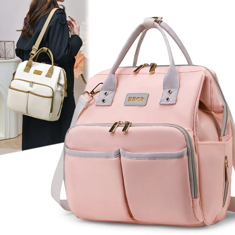 

Vintage Diaper Bag Leather Tote For Women Luxury Crossbody Bag Minimalist Designer Large Capacity Stylish Classic