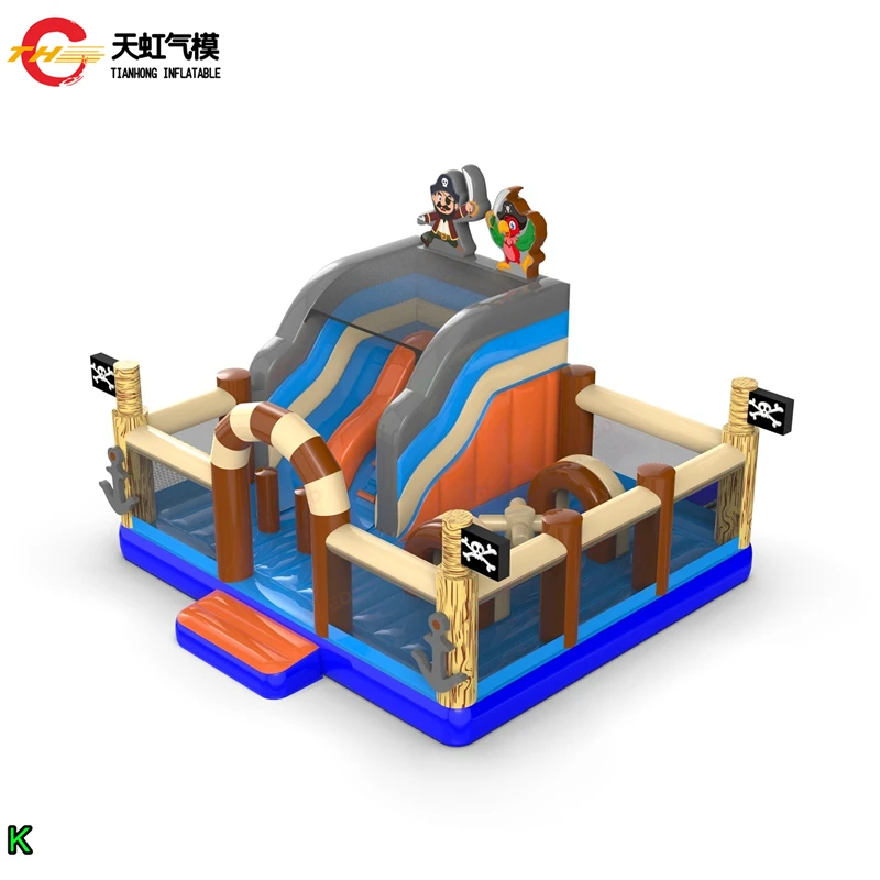 20*20ft Commercial Inflatable Bouncer Playground Inflatable Slide Bouncer Bounce House with Obstacle for Children