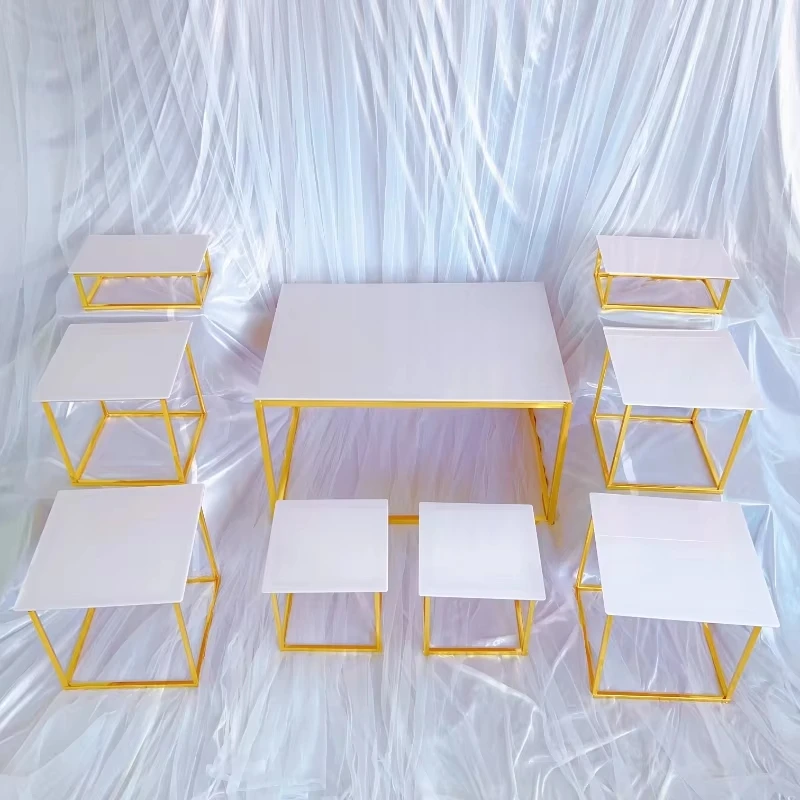 

18 Pcs Fashion Wedding Table Centerpieces Cake Snack Cafeteria Holder Candy Buffet Banquet Decor Floral Dessert Display