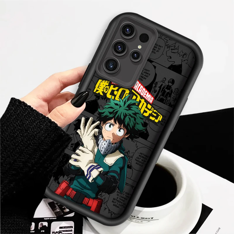 My Hero Academia Anime For Samsung Note 20 S24 S23 S22 S21 S20 Ultra Plus FE A25 A23 A22 A15 A31 5G Eye Ladder Back Phone Case