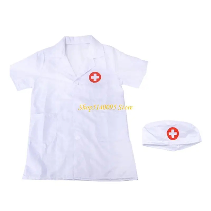 DXAE COSPLAY Halloween Doctor Costume Doctor Role Play Declod Up Set Boys Girls