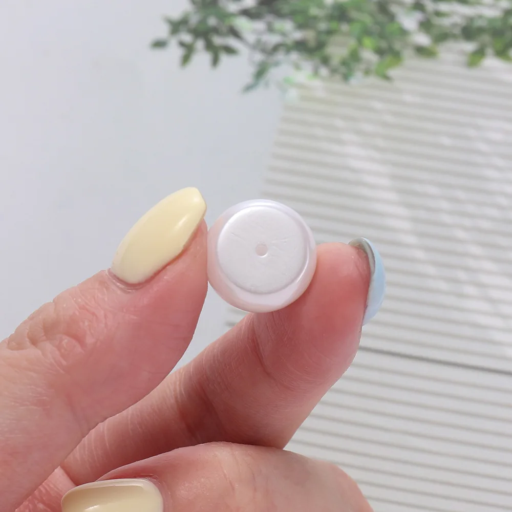 1 Pack Ivory Faux Fake Pearls 6-14MM Sew on Elliptical Pearl Beads with Single Holes for Jewelry Making Earrings Supplies