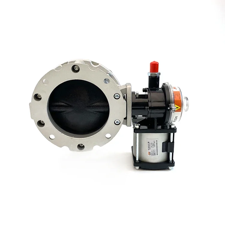 OEM Customizable Powder Butterfly Valves DN150 Pneumatic Actuator Cast Iron Solenoid Valve General Stainless Steel Alloy