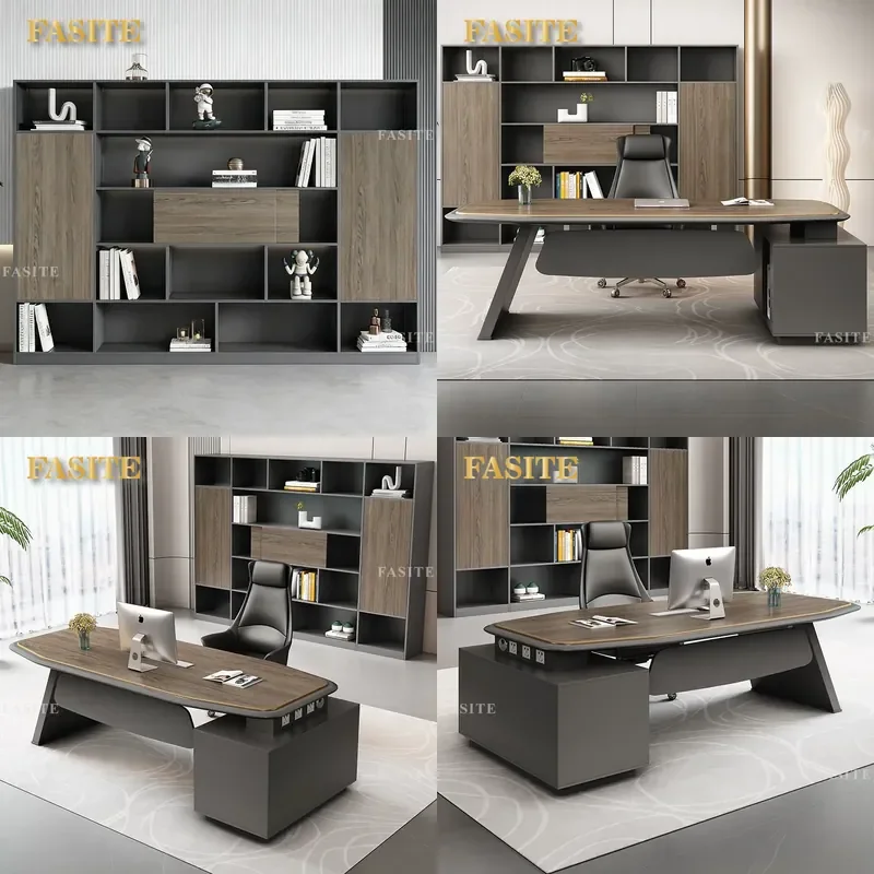 For Office Wooden File Cabinet Modern Floor-to-Ceiling Data Storage Locker Bookcase Simple Design Large Capacity Furniture