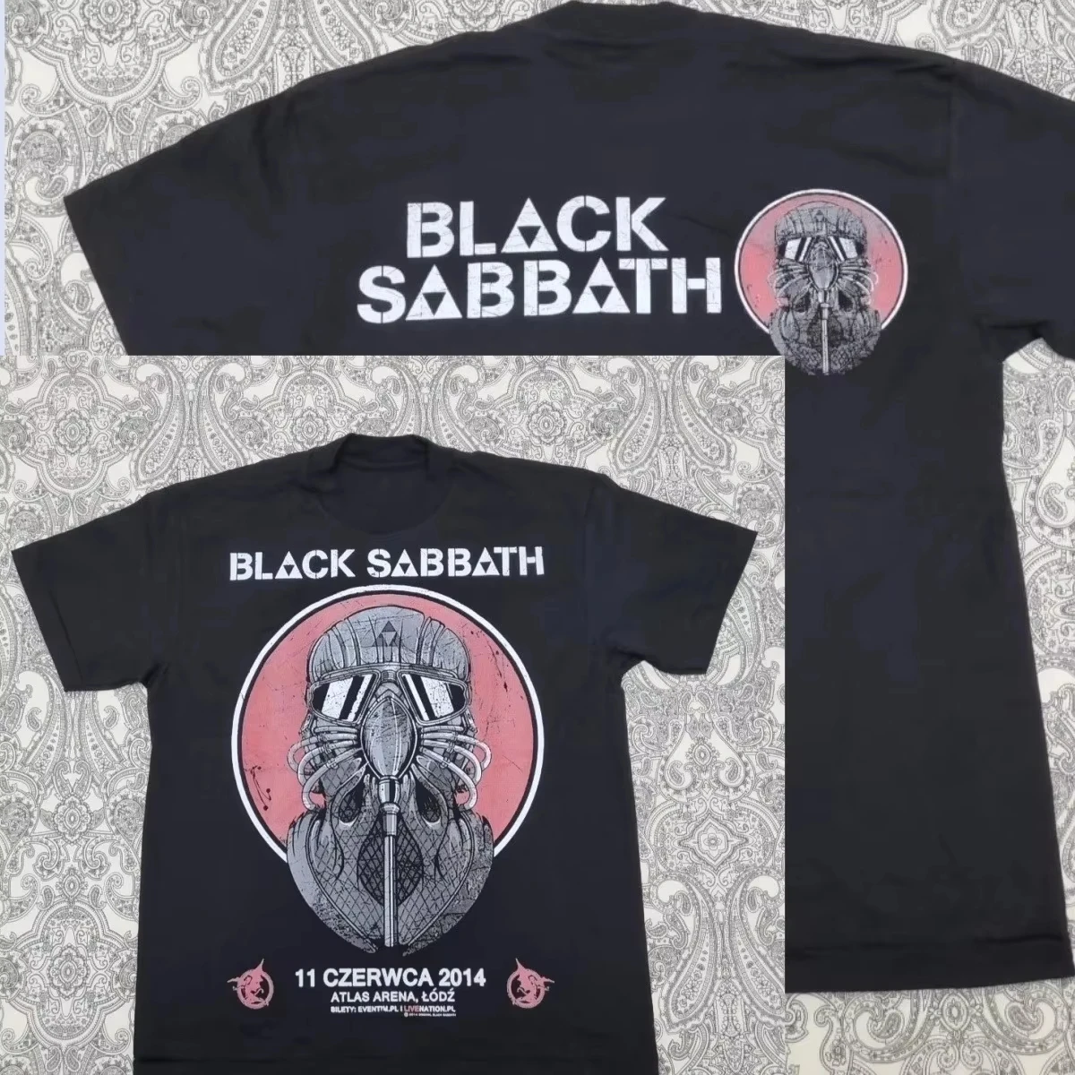 Unisex Famous Band Casual Daily Fashion T Shirt Black Sabbath 1986 Tour Print Women And Men T-Shirt