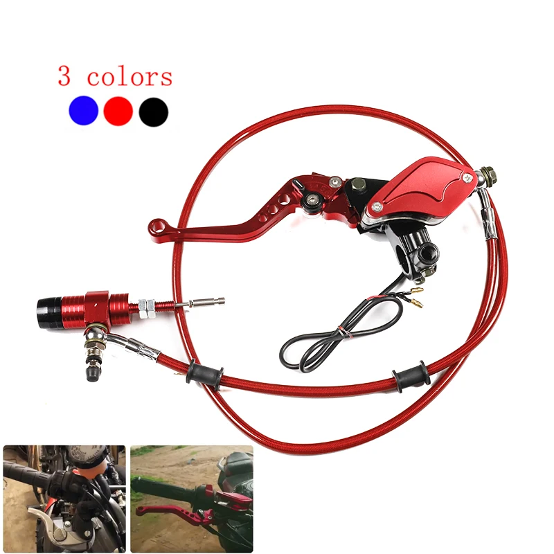 1 Pair Universal Motorcycle 22mm Hydraulic Clutch Lever Brake Master Cylinder Pump For Street Pit Bike Motocross Moped Dirt Bike