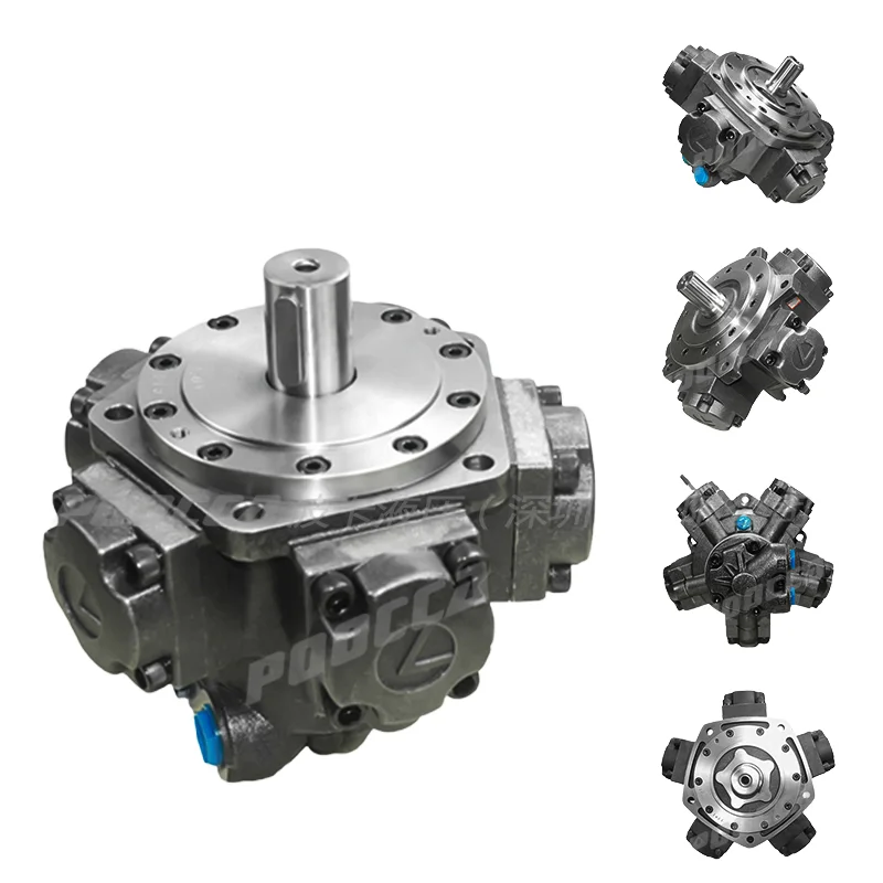 High-Torque NHM8 Series NHM8-700 NHM8-1000 Intermot Five Star Radial Piston Hydraulic Motor for Injection Molding Machine