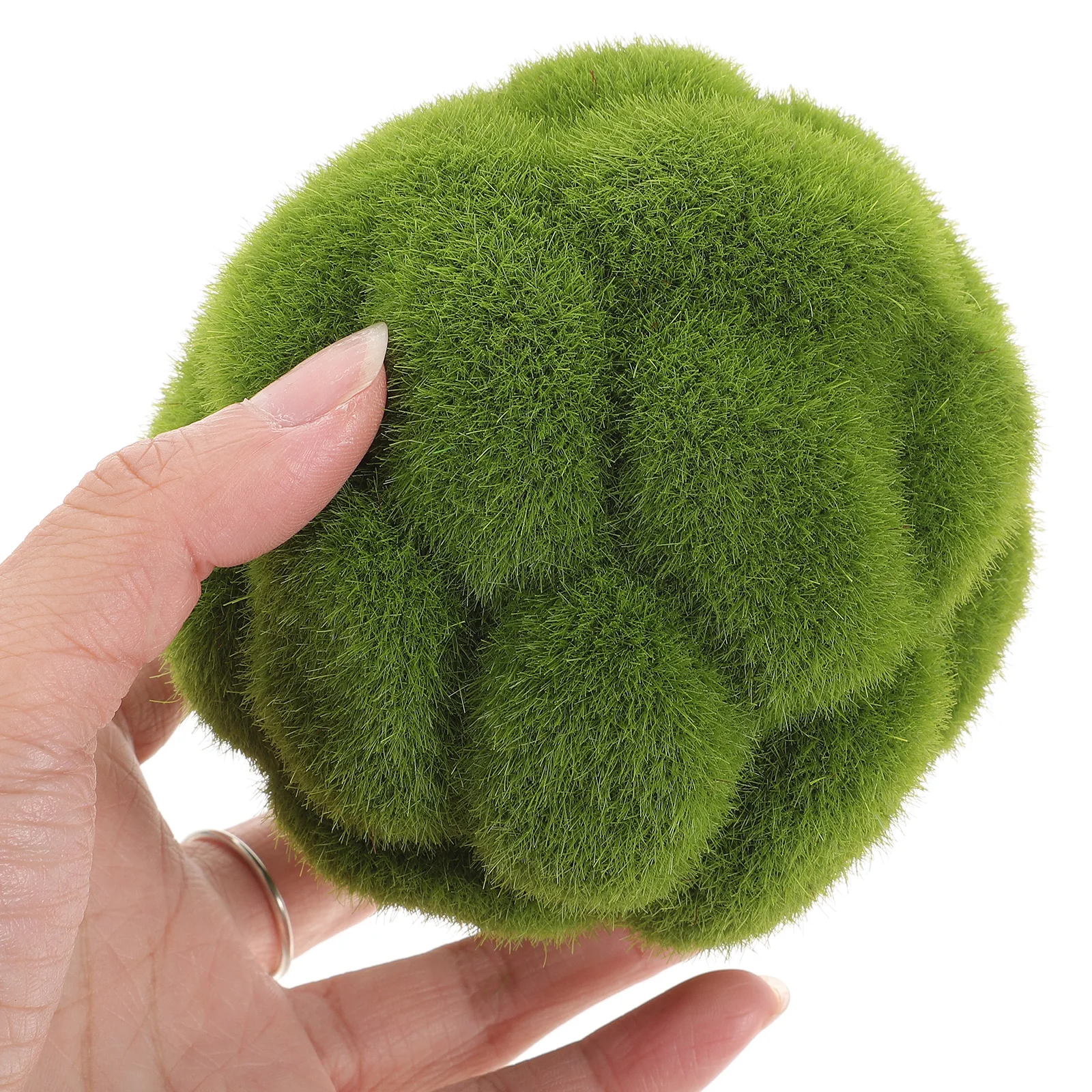 

2Pcs Artificial balls Indoor Plants Decor Green Faux Preserved Spheres Home Wedding Party Garden Ornament