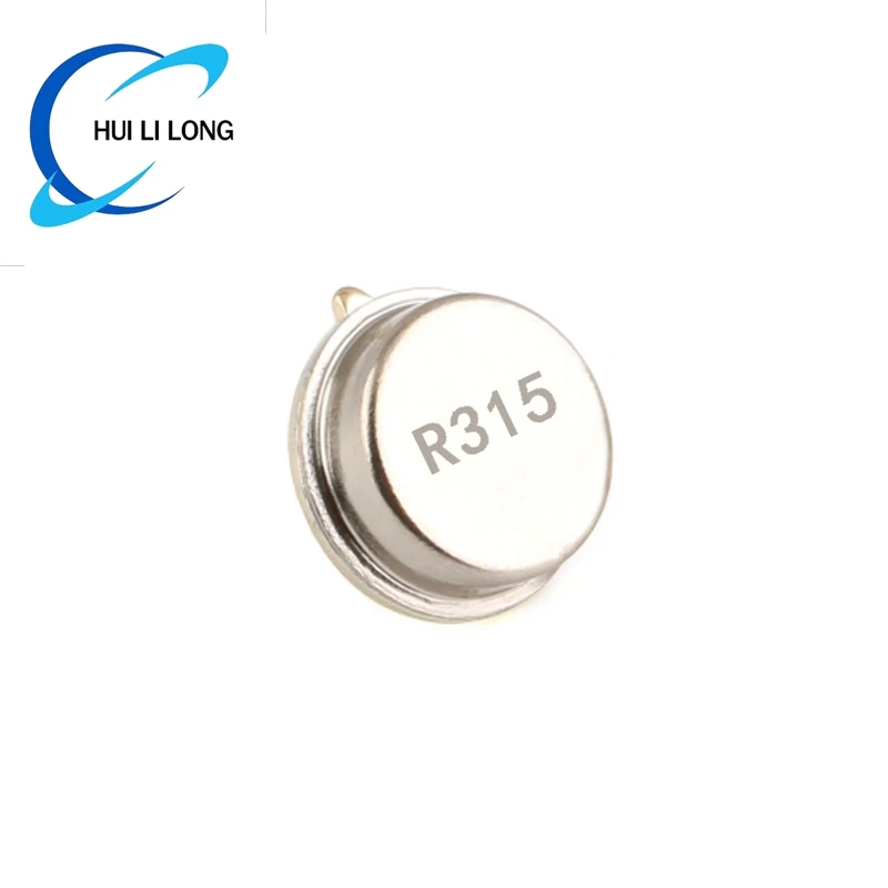 5/1pcs 315 433MHz Resonator Crystal Oscillator R315A R433A Quartz Through Holes Surface Acoustic Wave KIt Round 3 Pins