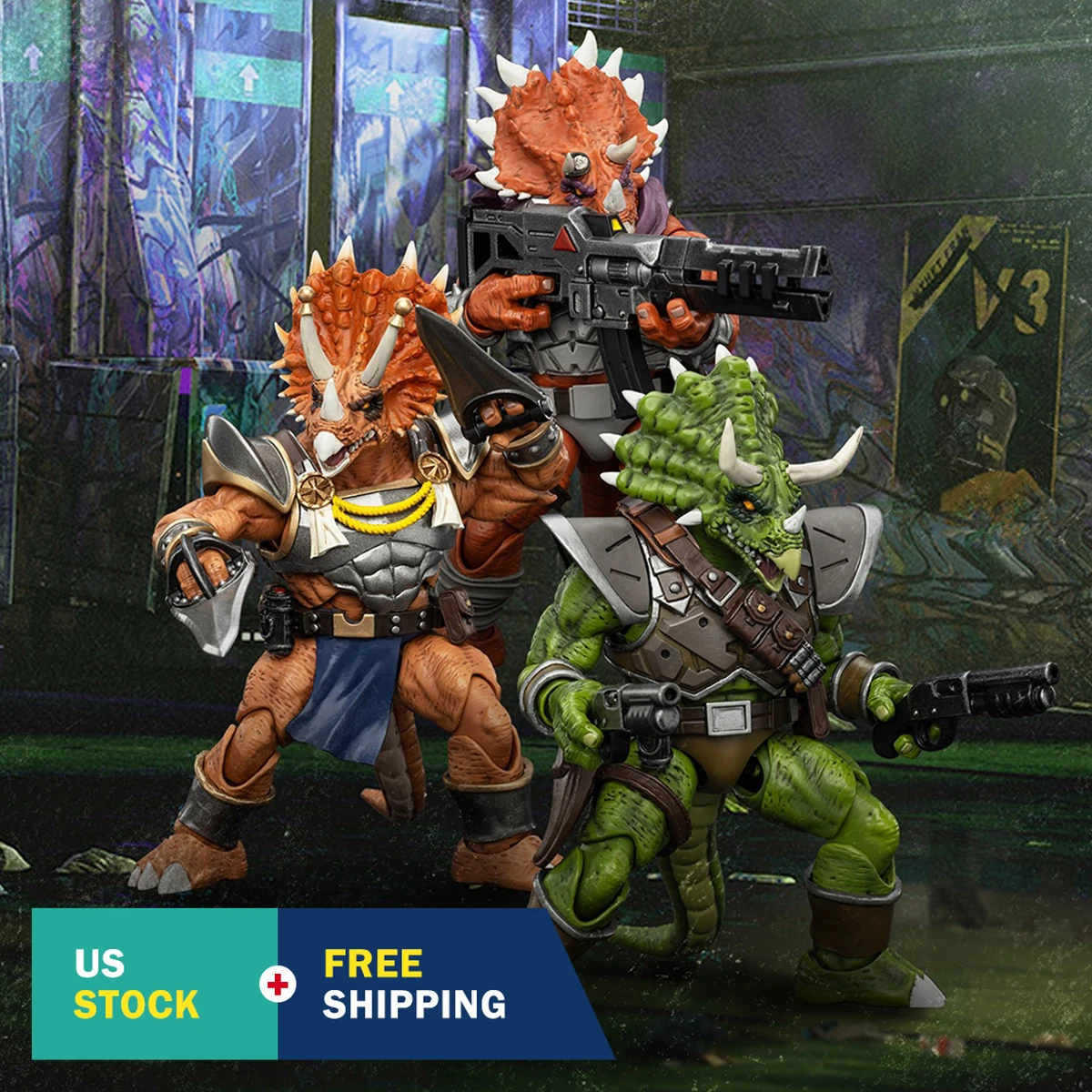 

[Ship from US]HiPlay JOYTOY 1/18 TMNT Action Figures