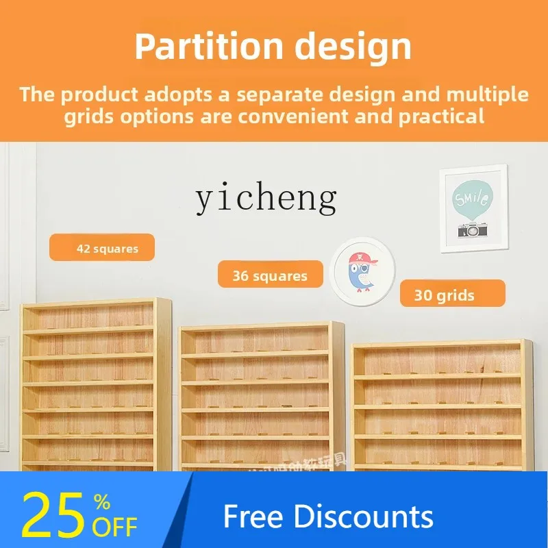 AH حامل أكواب رياض الأطفال حامل خشبي للأطفال خزانة الشاي حامل أكواب الماء الخشبي