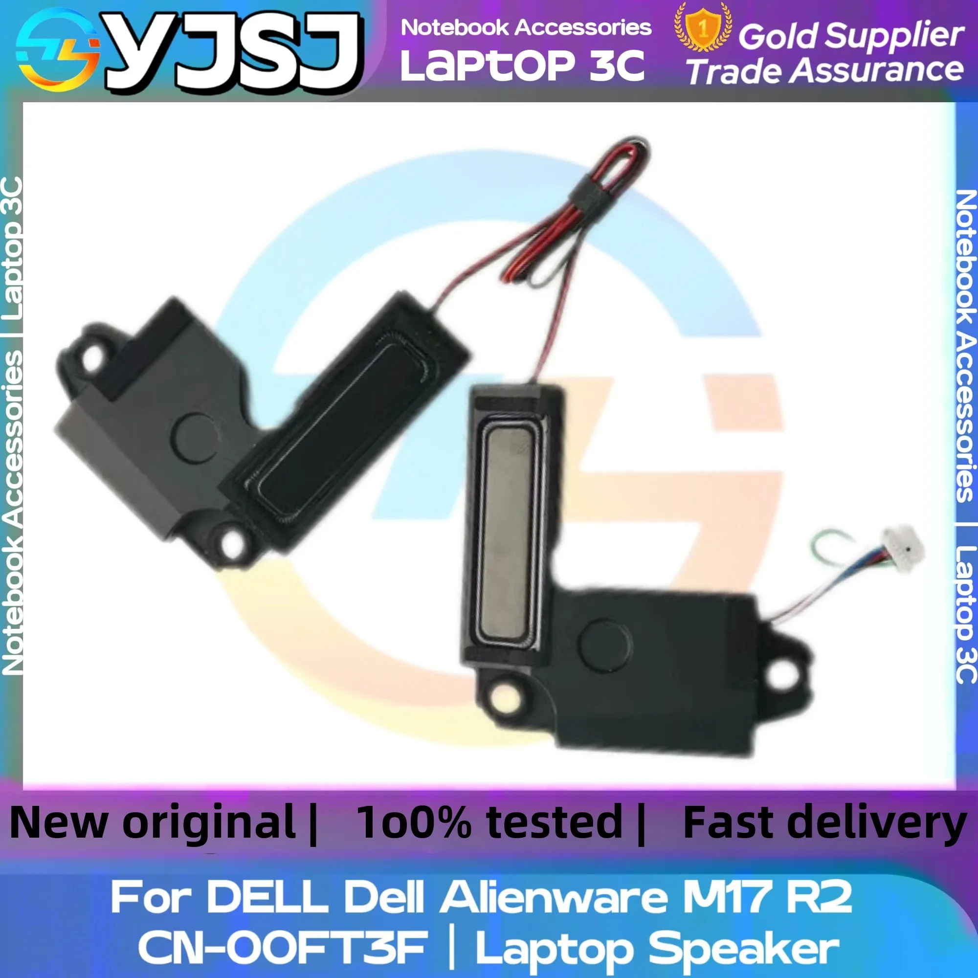 

New GENUINE Original Laptop Speaker For DELL Alienware M17 R2 CN-00FT3F built-in speaker horn audio left and right speakers