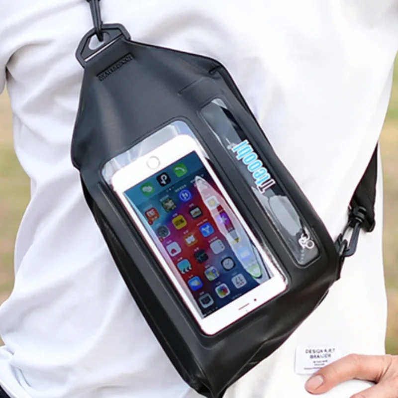 Men Chest Bag Outdoor Leisure Sports Mobile Phone Wallet Organizer Riding Waterproof Cross Shoulder Bag Daily Casual Street Bags