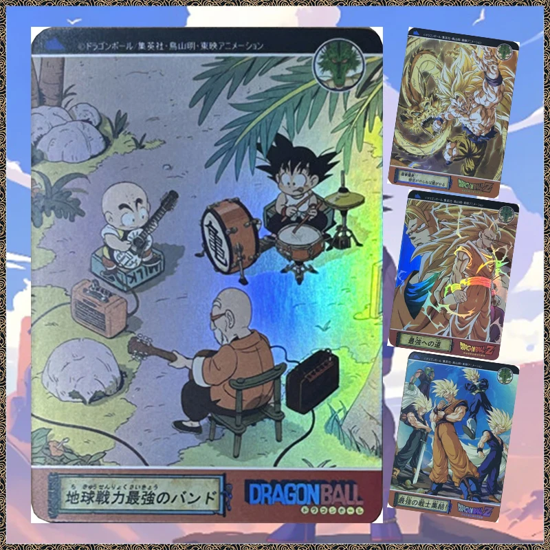 Anime DIY ACG Dragon Ball Son Goten Krillin Master Roshi Goku Vegeta Yonsei Son Gohan Game Collectible Cards Birthday Toy Gift