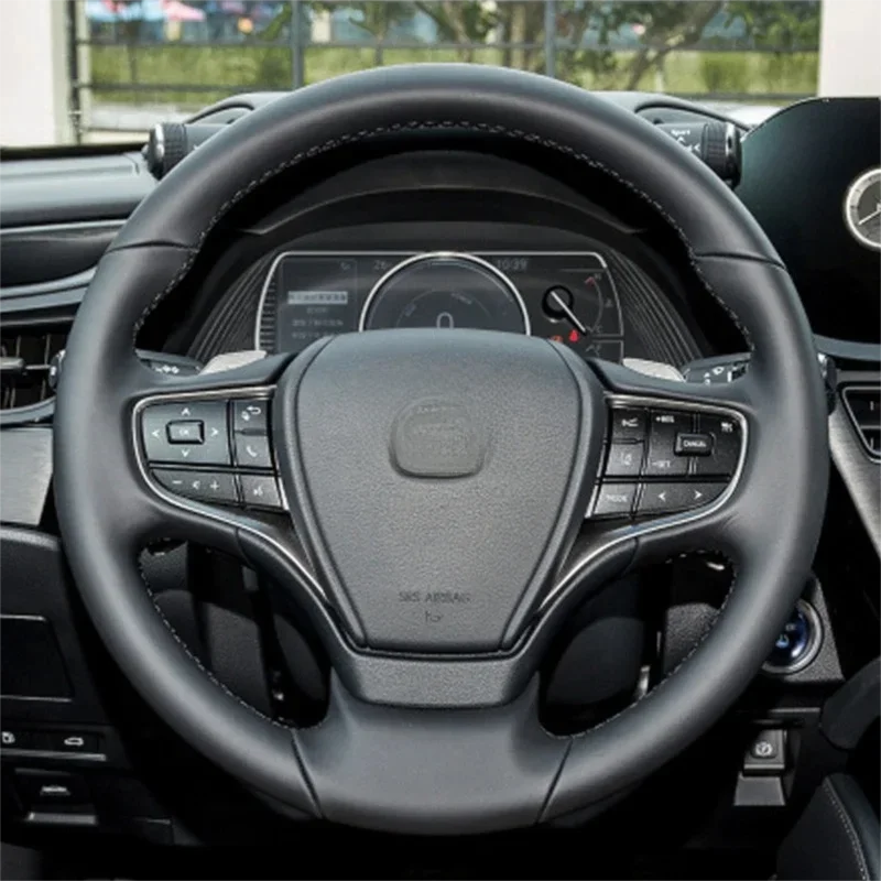 Full Wrap Non-Perforated Leather Steering Wheel Cover Fits Lexus ES200, ES260, ES300