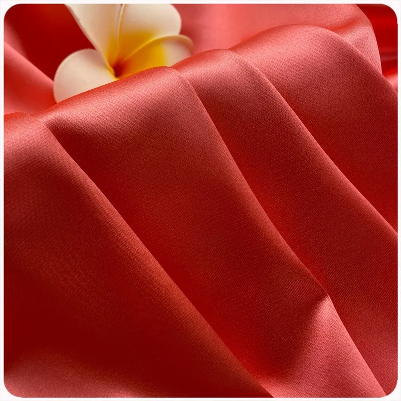 

Полиэстер, глянцевая, плотная шелковая атласная юбка, мягкая модная одежда и материал для обуви