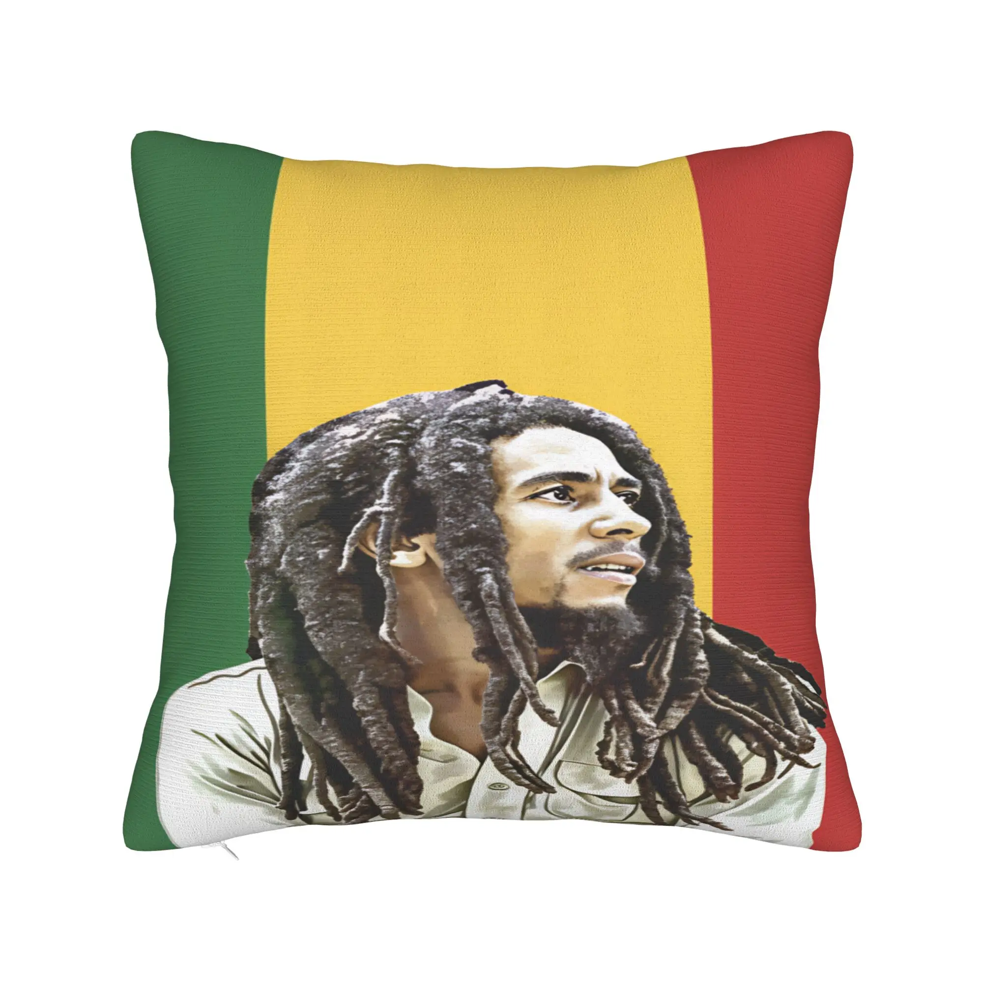 B-Bob M-Marley Singer Pillow Case  Graphic Pillow Cover For Sofa Couch Bed Living Room Funny Pillowcases