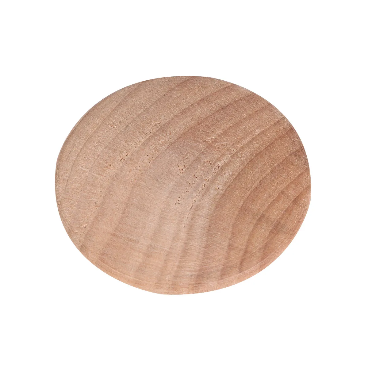 80Pcs 30x25mm Wooden Stair Plugs Button Style Furniture Cover for Screw Holes Smooth Domed Head Tight Secure Fit Button Plug