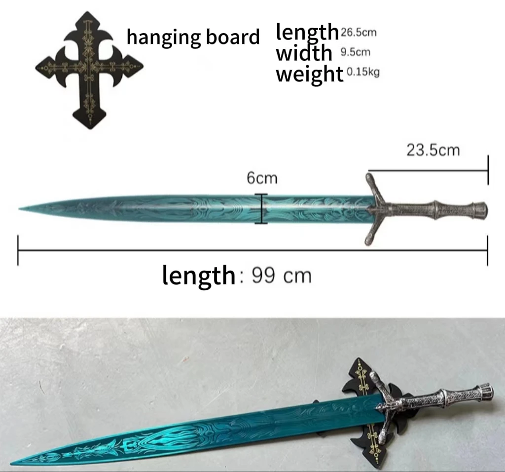 Bloodborne Holy Moonlight Sword, Brinquedos para Coleção Cosplay, Jogo Popular, Presente, 99cm, 1,55 kg