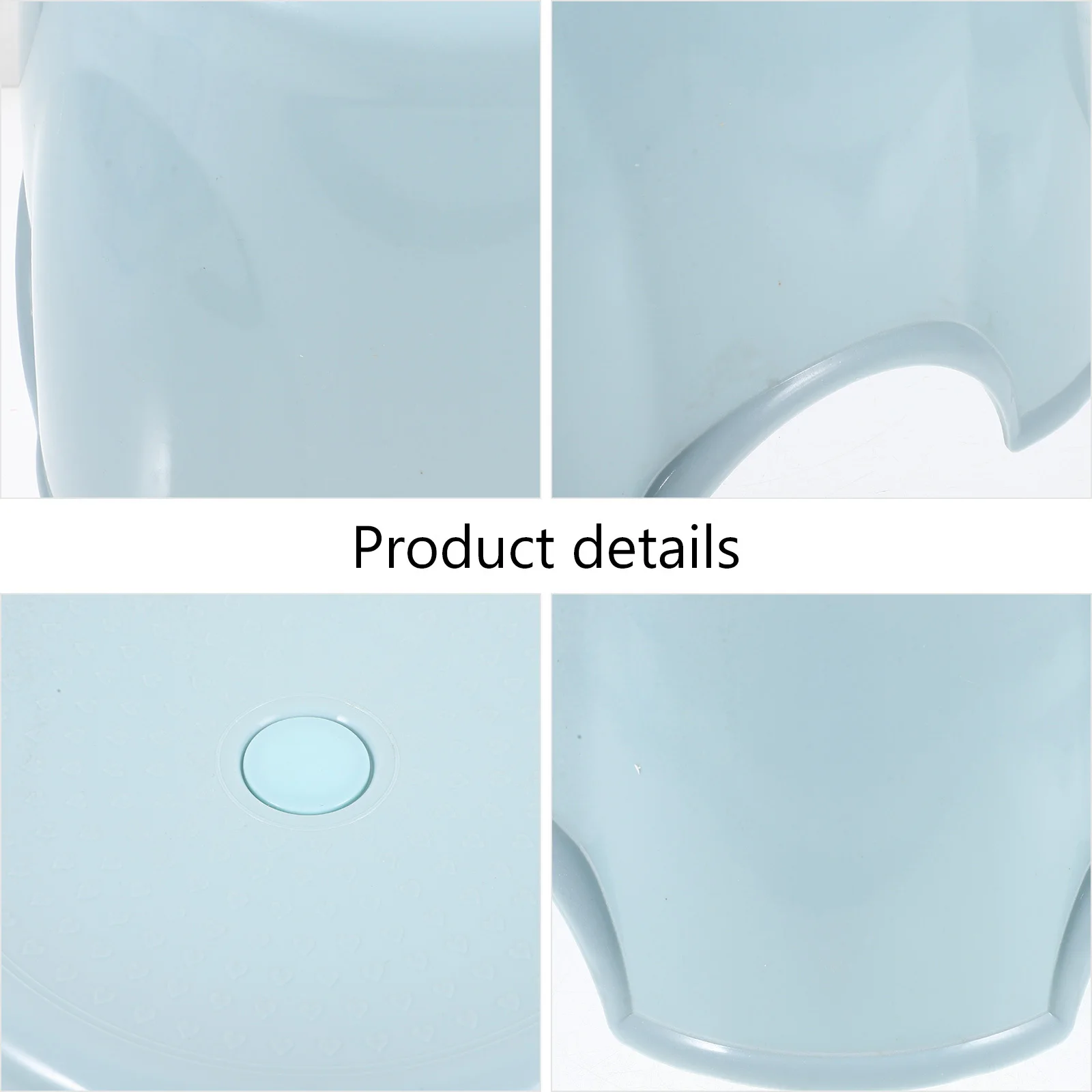 

Thickened Plastic Stool Anti-Slip Round Stool For Home Living Room Nursery Kindergarten Blue Strong Adult Seat