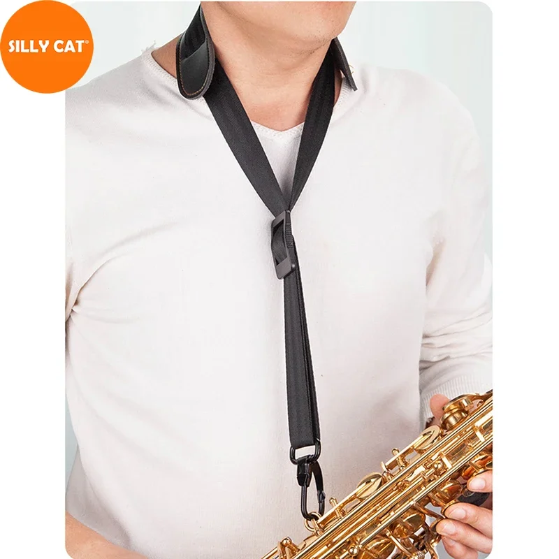 Anti Off Hook Alto Tenor Saxophone Neck Strap Sax Harness Alto Sax Neck Lanyard Tenor Saxophone Neck Band Sling