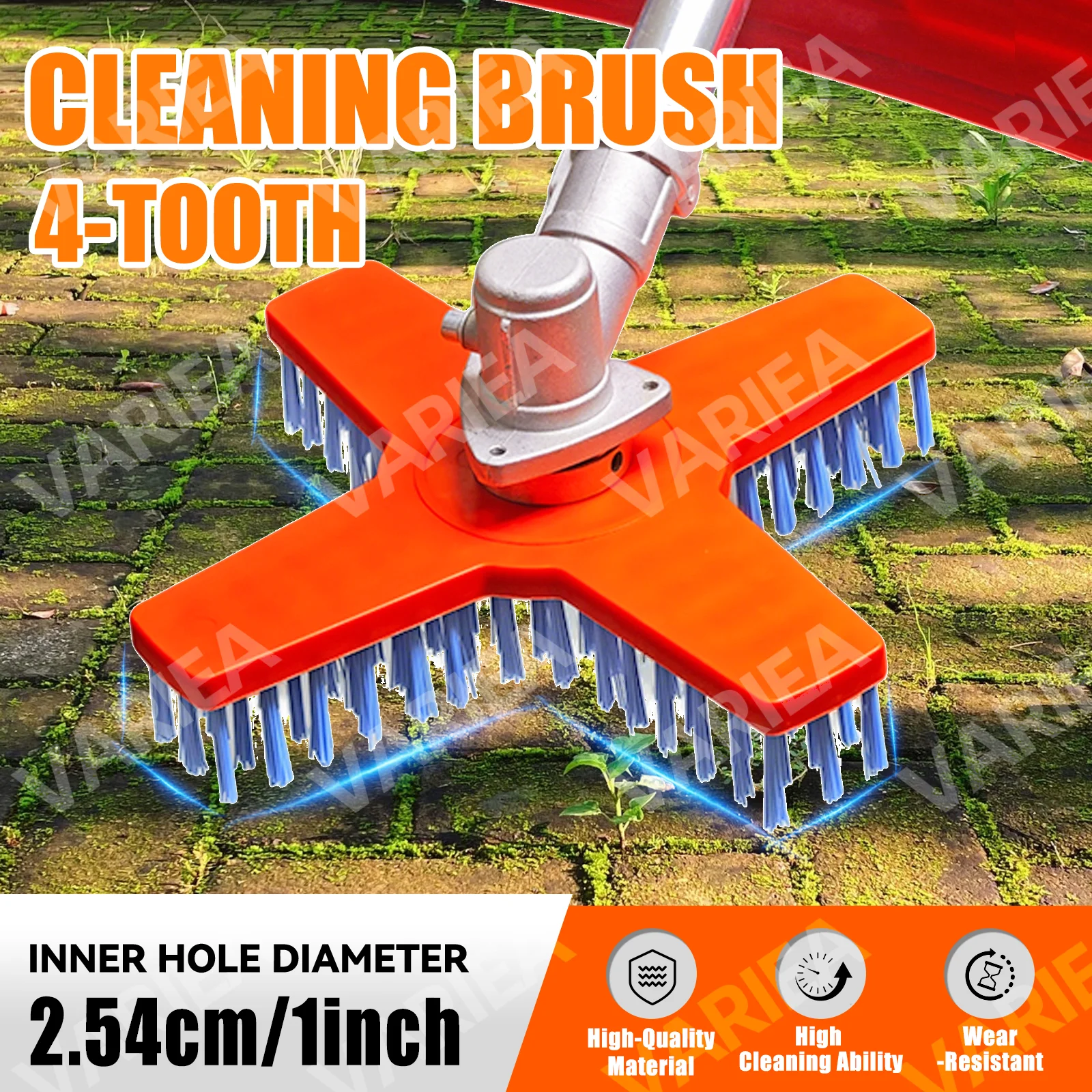 VARIEA-4 Lawn Mower Nylon Cleaning Brush Head, 10-Inch Lawn Mower Replacement Head - Nylon Cleaning Brush, Does Not Dam