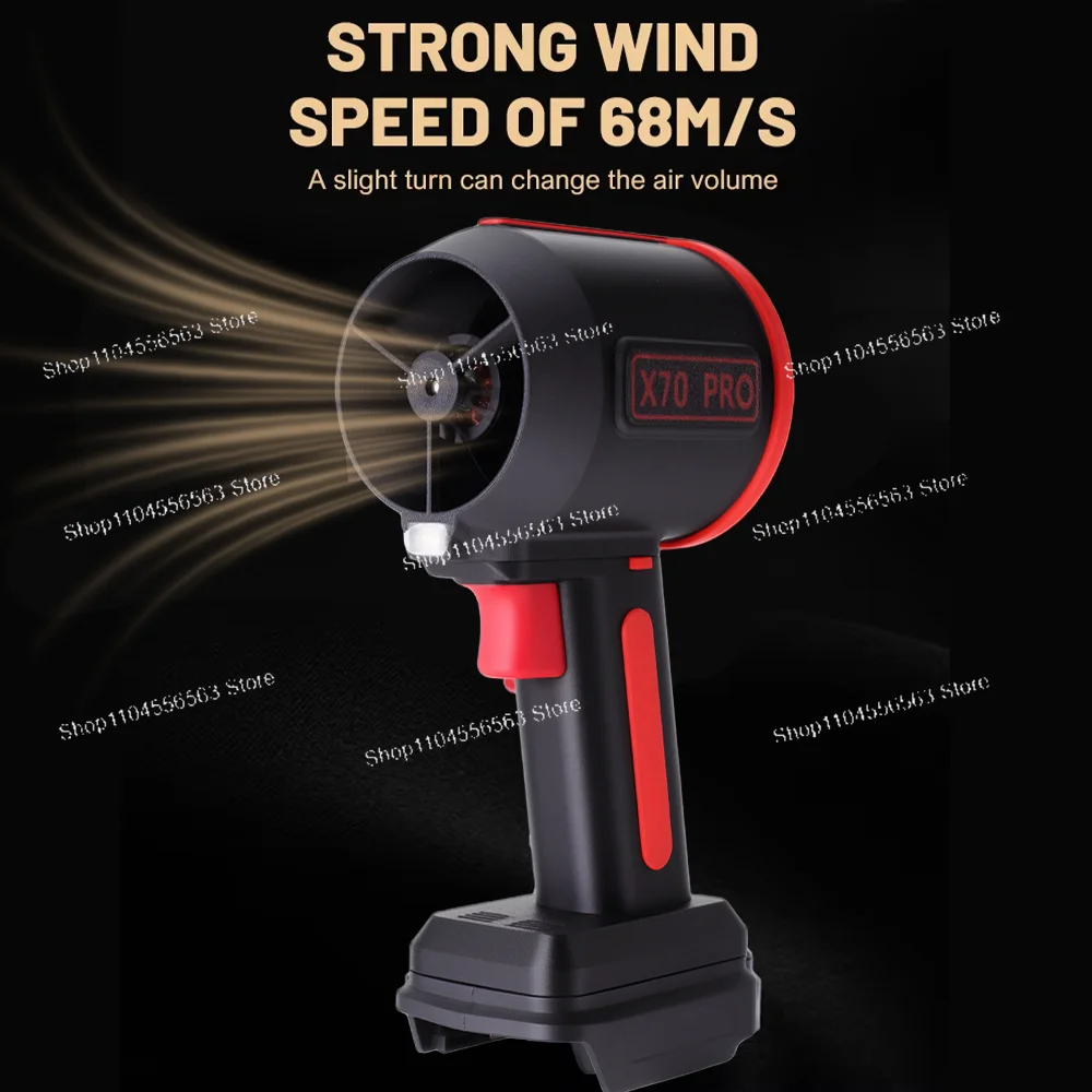 64mm Brushless High-Power Jet Fan Blower 2800g Thrust for Leaf Snow Car Drying & Cleaning