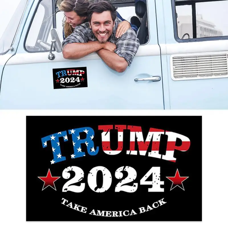 2024 Trump Car Sticker MAGA Take America Back Stickers Car Window Laptop Decals Presidential Election Donald Trump Stickers