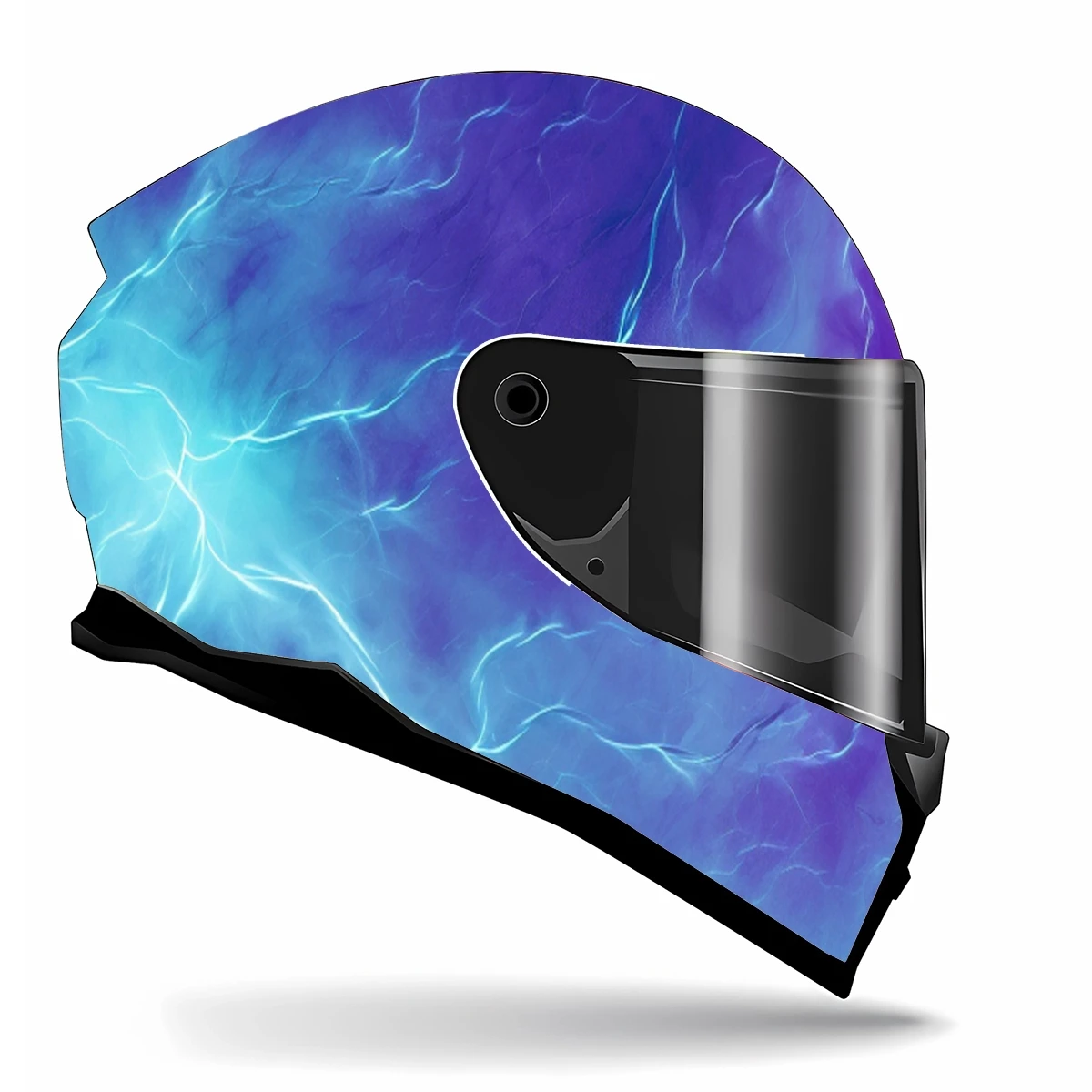 Abstract Lightning Storm Full Helmet Wrap Sticker Motorcycle Helmet Racing Graphic Decal Vinyl Wrap Helmet Decor Sticker