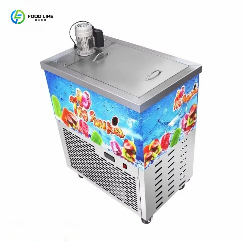 Customized High Grade Automatic Ice Cream Popsicle Equipment Equipped With 8 Molds