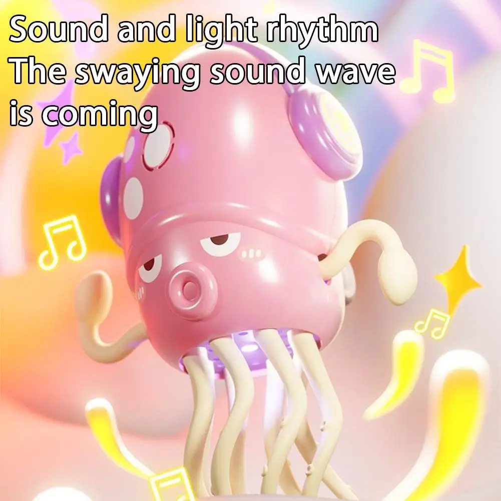 Nueva bailando pulpo chico juguetes electrónicos para mascotas dibujos animados desarrollo interactivo educación en movimiento juguete para regalo para niños pequeños