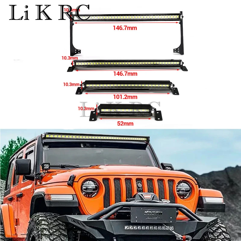 

New RC Car Roof Lamp 24 36 LED Light Bar for 1/10 RC Crawler Axial SCX10 90046 90060 SCX24 Jeep Wrangler JK Rubicon Body