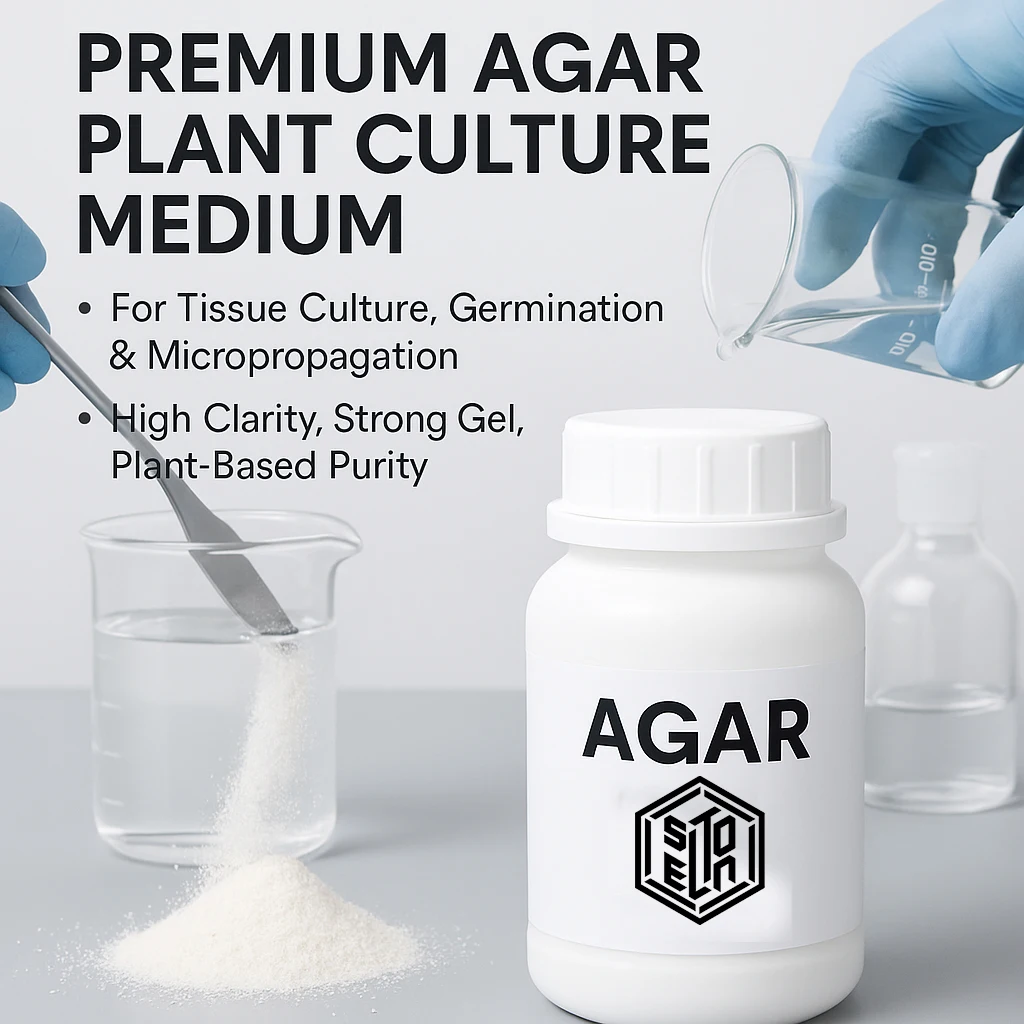 

Agar Powder 250g 100g High Purity for Lipid Culture Medium Microbiology Lab Use