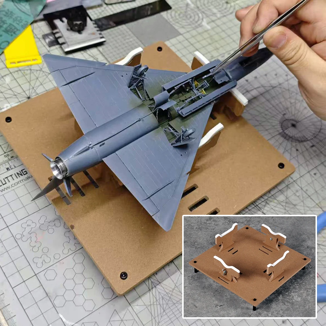 Scale Model Miniature Painting Tools Aircraft Model Building Berth Jig Adjustable Painting Stand 1/32 1/48 1/72 1/144