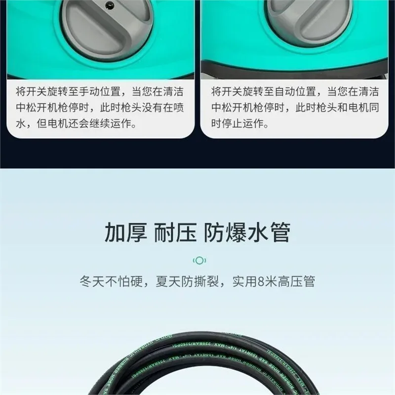 car washing machine high pressure washer water pump portable water grab home commercial automatic car brush pump