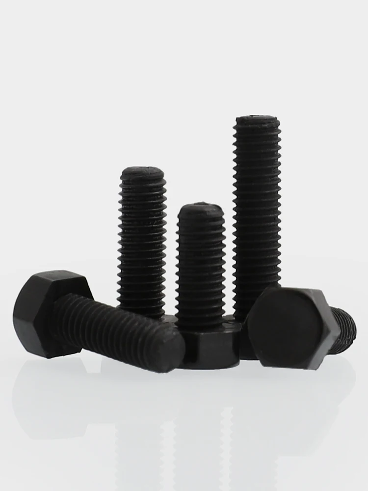1-50Pcs  M3 - M12 Black Nylon Hexagonal Screw, Plastic Insulated Bolt  Bolt Length 4mm-100mm PA66