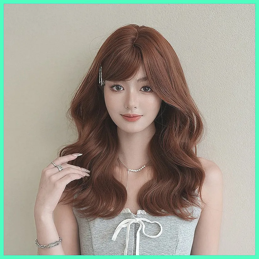 

Autumn Winter New Long Curly Synthetic Wig, Heat Resistant Fiber Full Head Wig for Women