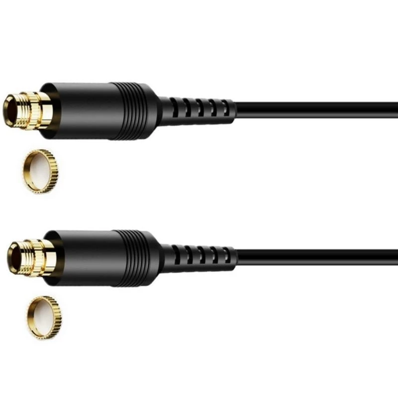 DXAB 3.5 mm Male to Female Locking Nut Panel Mount Audios Wire For Headphone