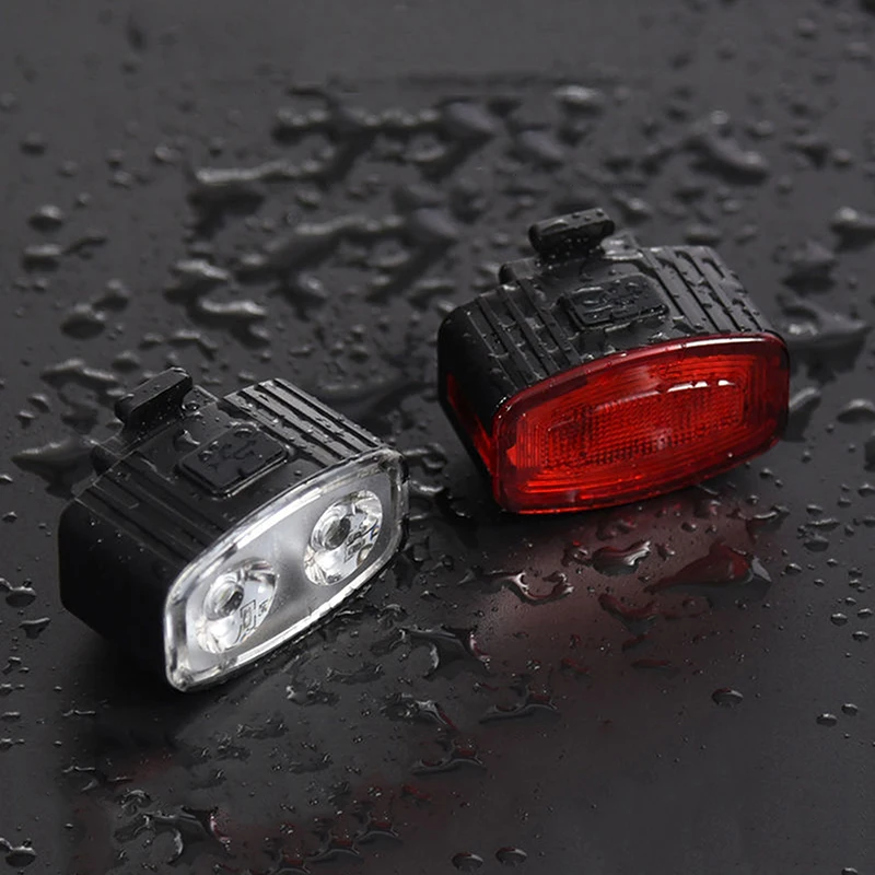 Bike USB Charge Headlight Light Waterproof Cycling Bicycle 6 Modes Front Rear Light Set MTB Taillight LED Lantern Bike Parts