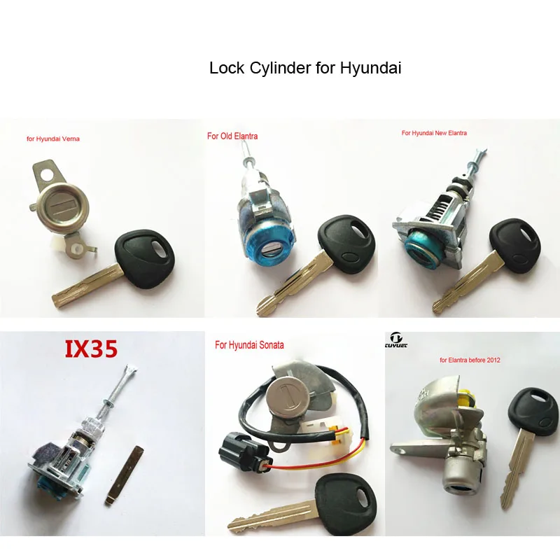 

Car Lock Cylinder for Hyundai Old New Elantra IX35 Verna Sonata Driving Door Lock Cylinder