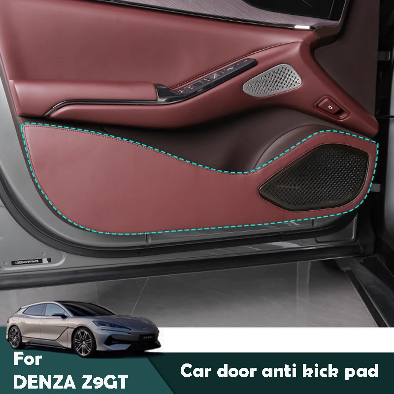 

For Denza Z9GT 2024 2025 Car Door Anti Kick Pad Leather Material Anti Dirty Protection Car InteriorAccessories