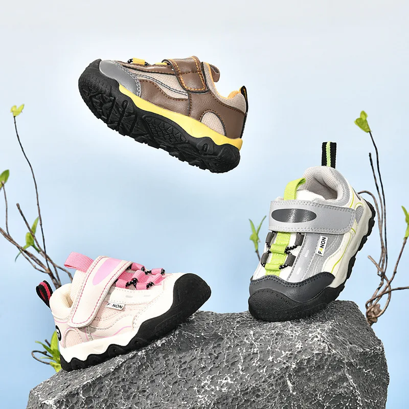 

2026 Новая детская обувь для первых ходунков и активная обувь, дышащие кроссовки унисекс для малышей, весенне-осенняя коллекция