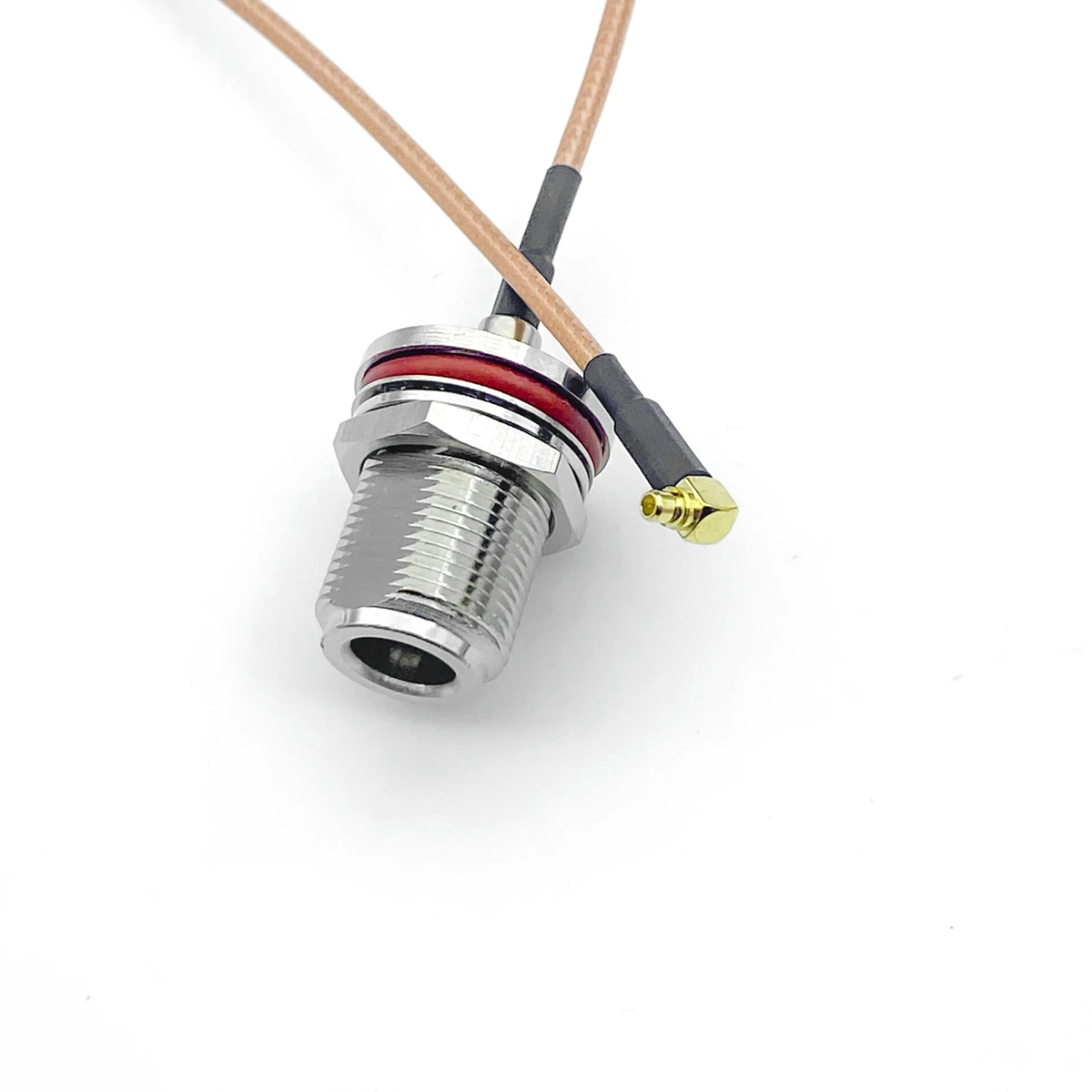 RG316 cable N FEMALE BULKHEAD to MMCX MALE ANGLE Coax RF