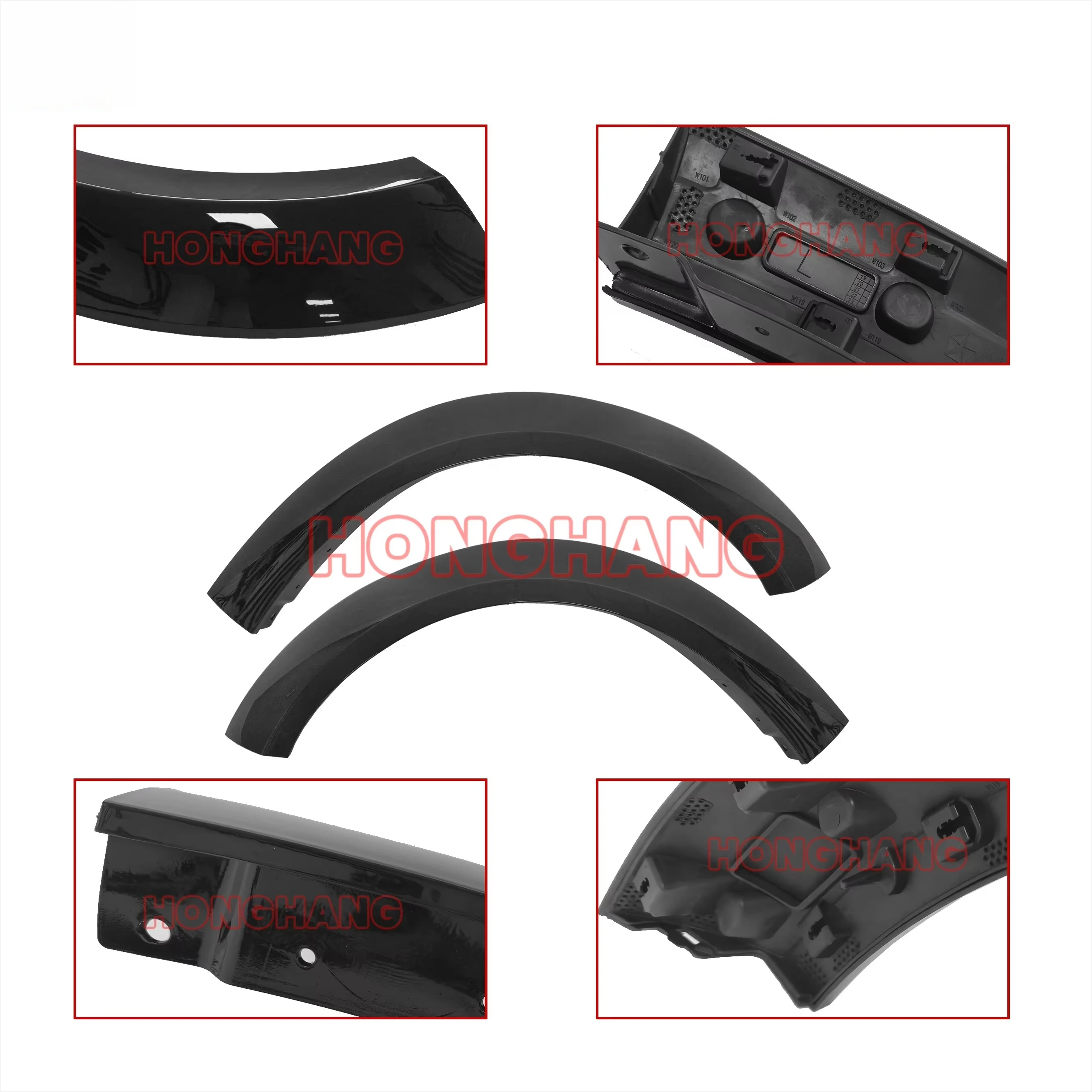 Front Wheel Eyebrow for Charger 2015-2023 ABS Fender Flare Wheel Arch Trim OEM Factory Wholesale