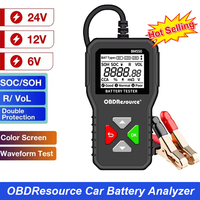 OBDResource BM550 Car Battery Tester 100-2000 CCA 6V 12V 24V Car Battery Analyzer Auto Battery Detection Diagnostic Tool