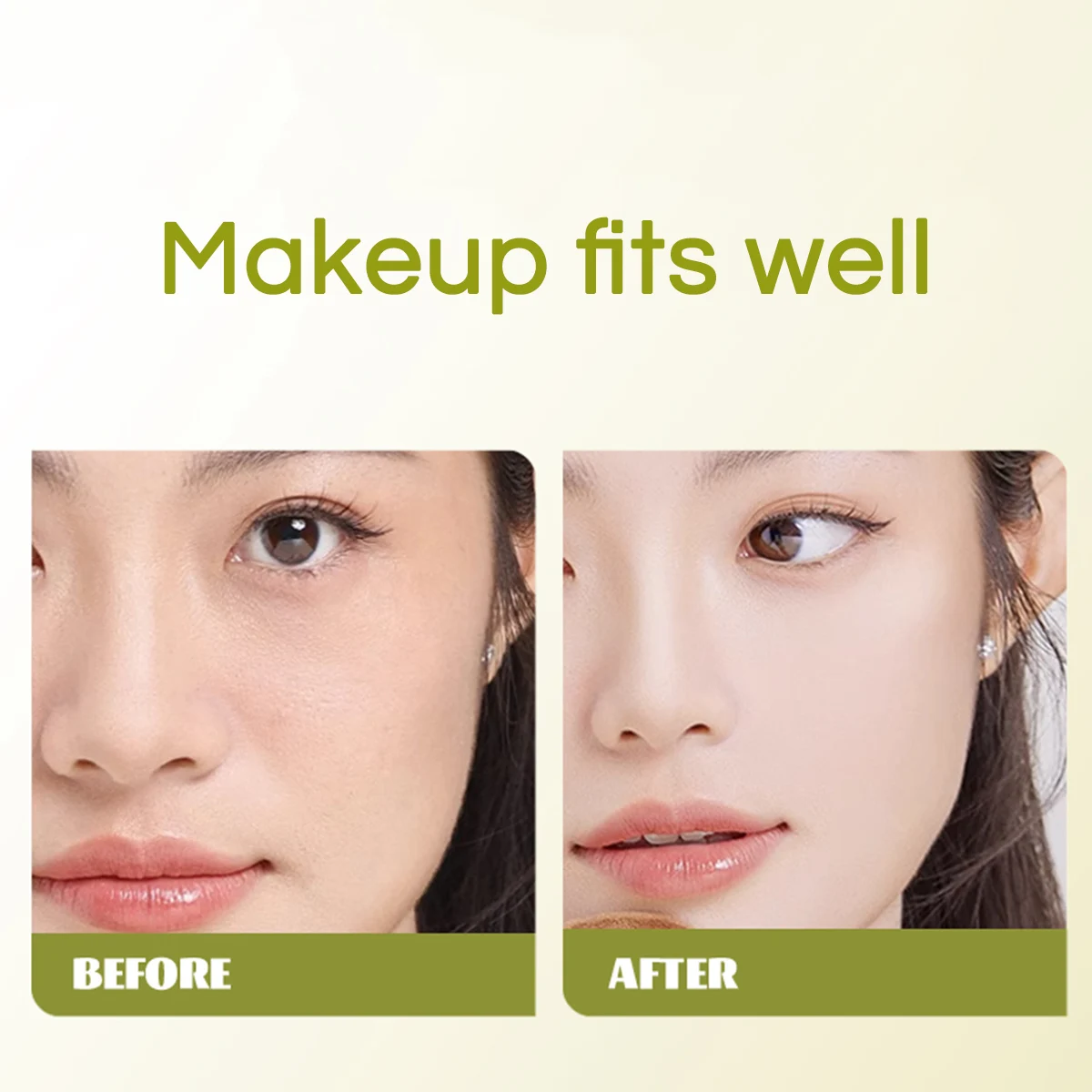 GECOMO 2 pièces bouffantes de poudre de guimauve en forme de mangue humide et sec double usage éponge de maquillage douce et respectueuse de la peau