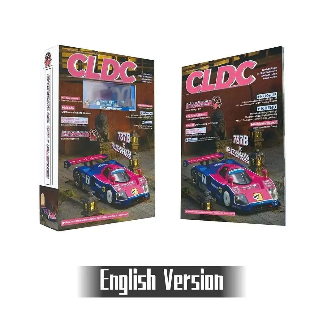 

BMC In Stock 1:64 787B RE AMEMIYA CLDC Car In Book Diecast Diorama Car Collection Toys Model